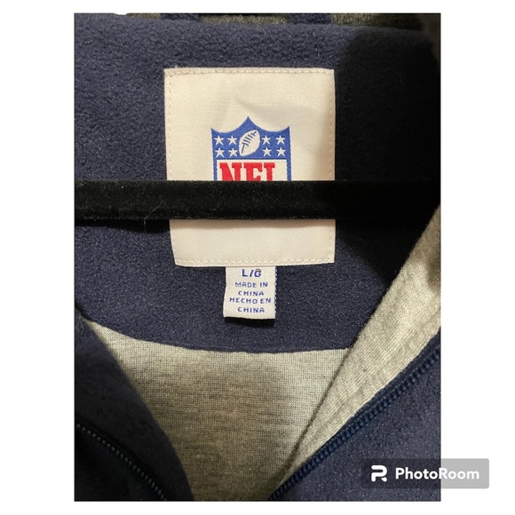 Size L Mens New England Patriots Fleece - Picture 2 of 4